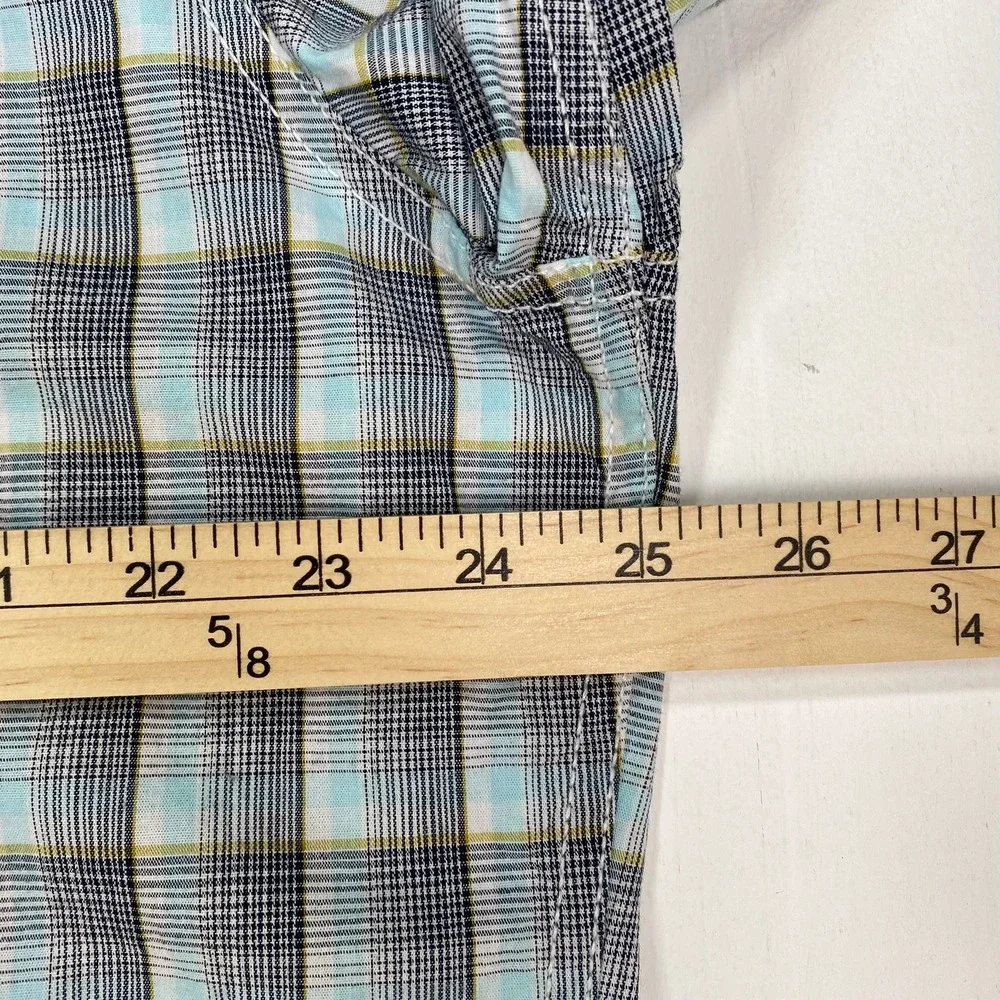 Wrangler 20X Competition‎ Men's Plaid Long Sleeve Snap Front Shirt XL